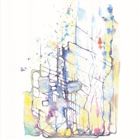 Ohne Titel - Aquarell auf Bütten - Januar 2019