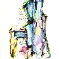 Solaris VII - Aquarell - 100x70cm - November 2018