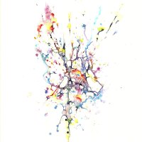 Unknown Galaxy - Aquarell - 100x70 cm - Februar 2019