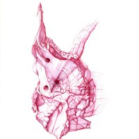 Ohne Titel/Untitled. Kugeschreiberzeichnung/Ballpoint Pen Drawing. 2019. 100x70 cm